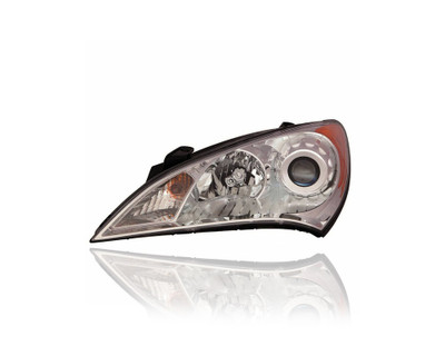 Headlight - Compatible/Replacement for '10-12 Hyundai Genesis Coupe - Halogen - Left Hand - Driver - 921012M050 - CAPA