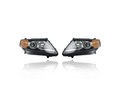 Headlight Assembly For HO2503154; HO2502154 14-17 Honda Odyssey - Pair Left and Right, Halogen, Black Bezel, NSF Headlight Assembly For HO2503154; HO2502154 14-17 Honda Odyssey - Pair Left and Right, Halogen, Black Bezel, NSF