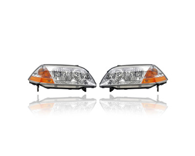 Headlight - Compatible/Replacement for '01-03 Acura MDX - Pair, Left Driver + Right Passenger Set - 33101S3VA01, 33151S3VA01 - CAPA Headlight - Compatible/Replacement for '01-03 Acura MDX - Pair, Left Driver + Right Passenger Set - 33101S3VA01, 33151S3VA01 - CAPA