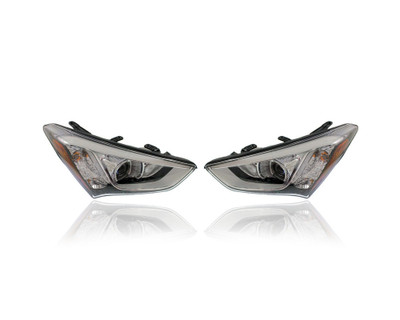 Headlight - Compatible/Replacement for '13-16 Hyundai Santa Fe Sport/2.0T-Only - Halogen - Pair, Left Driver + Right Passenger Set - 921024Z010, 921014Z010 Headlight - Compatible/Replacement for '13-16 Hyundai Santa Fe Sport/2.0T-Only - Halogen - Pair, Left Driver + Right Passenger Set - 921024Z010, 921014Z010