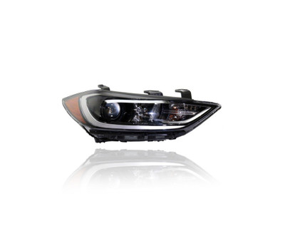 Headlight - Compatible/Replacement for '17-18 Hyundai Elantra Sedan Value/Eco/Limited (USA Built) - Halogen With LED Daytime Running Light - Right Hand - Passenger - 92102F3010 Headlight - Compatible/Replacement for '17-18 Hyundai Elantra Sedan Value/Eco/Limited (USA Built) - Halogen With LED Daytime Running Light - Right Hand - Passenger - 92102F3010