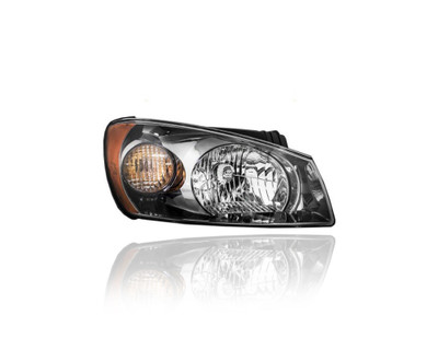 Headlight - Compatible/Replacement for '05-06 Kia Spectra5, 04-06 EX, 05-06 SX - Black - Right Hand - Passenger - 921022F230