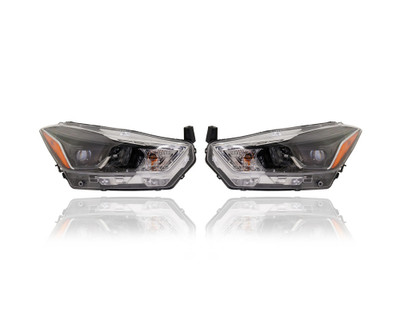 Headlight - Compatible/Replacement for '18-19 Nissan Kick SR - Halogen - Pair, Left Driver + Right Passenger Set - 260105RL4A, 260605RL4A Headlight - Compatible/Replacement for '18-19 Nissan Kick SR - Halogen - Pair, Left Driver + Right Passenger Set - 260105RL4A, 260605RL4A
