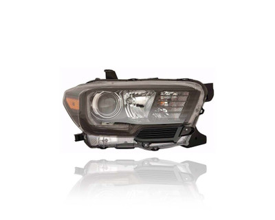 Headlight - Compatible/Replacement for '17-20 Toyota Tacoma TRD Pro - LED With LED Fog/Signal/Daytime Running Light, Black Interior - Right Hand - Passenger - 8111004280 - CAPA