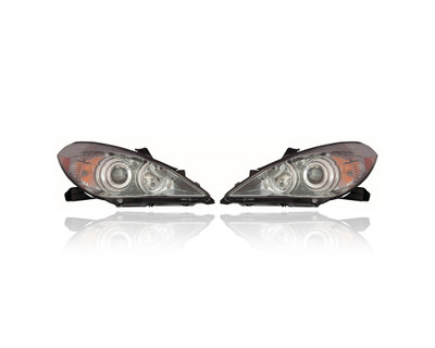 Headlight - Compatible/Replacement for '07-08 Toyota Solara Without HID - Pair, Left Driver + Right Passenger Set - 8111006422, 8115006422