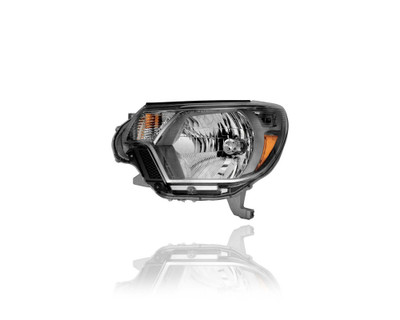 Headlight - Compatible/Replacement for '14-15 Toyota Tacoma PreRunner/TRD Sport/4WD - Halogen, Black Interior Bezel - Left Hand - Driver - 8115004221 - CAPA