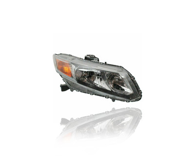 Headlight Assembly For 12-12 Honda Civic-Coupe/Sedan - Right Hand Passenger, CAPA-Certified - 33100TR0A01 Headlight Assembly For 12-12 Honda Civic-Coupe/Sedan - Right Hand Passenger, CAPA-Certified - 33100TR0A01