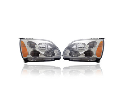 Headlight - Compatible/Replacement for '04-08 Mitsubishi Galant DE/ES/SE-Only - Pair, Left Driver + Right Passenger Set - MN161852, MN161851 Headlight - Compatible/Replacement for '04-08 Mitsubishi Galant DE/ES/SE-Only - Pair, Left Driver + Right Passenger Set - MN161852, MN161851