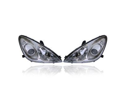 Headlight - Compatible/Replacement for '05-06 Lexus ES300/330 - Halogen - Pair, Left Driver + Right Passenger Set - 8113033561, 8117033561 - CAPA Headlight - Compatible/Replacement for '05-06 Lexus ES300/330 - Halogen - Pair, Left Driver + Right Passenger Set - 8113033561, 8117033561 - CAPA