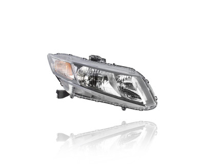 Headlight Assembly For 13-15 Honda Civic Sedan/Hybrid, 13-13 Civic Coupe - Right Hand Passenger, CAPA Certified Headlight Assembly For 13-15 Honda Civic Sedan/Hybrid, 13-13 Civic Coupe - Right Hand Passenger, CAPA Certified