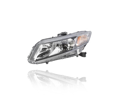 Headlight Assembly For 13-15 Honda Civic Sedan/Hybrid, 13-13 Civic Coupe - Left Hand Driver, CAPA Certified Headlight Assembly For 13-15 Honda Civic Sedan/Hybrid, 13-13 Civic Coupe - Left Hand Driver, CAPA Certified