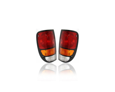 Tail Light - Compatible/Replacement for '94-00 Mazda Pickup - Pair, Left Driver + Right Passenger Set - ZZM051150P1, ZZM051160P1 Tail Light - Compatible/Replacement for '94-00 Mazda Pickup - Pair, Left Driver + Right Passenger Set - ZZM051150P1, ZZM051160P1