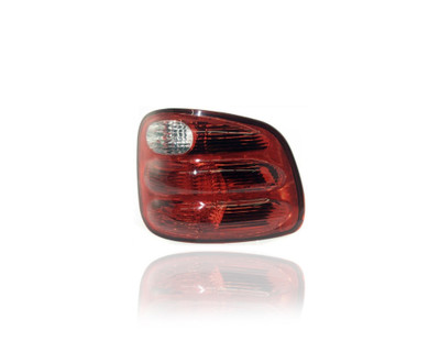 Tail Light - Compatible/Replacement for '00-04 Ford F-150/Heritage XL/XLT/Lariat - Flareside Bed, Red Interior Lens - Right Hand - Passenger - YL3Z13404AA