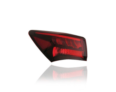 Tail Light - Compatible/Replacement for '18-20 Acura TLX (A-Spec/Elite A-Spec/Tech A-Spec Package Only) - Outer On Body, Dark Chrome - Left Hand - Driver - 33550TZ3A61