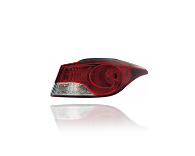 Tail Light - Compatible/Replacement for '11-13 Hyundai Elantra Sedan, 13-13 Coupe (Korea Built) - Outer On Body, Halogen - Left Hand - Driver - 924013X050 - CAPA Tail Light - Compatible/Replacement for '11-13 Hyundai Elantra Sedan, 13-13 Coupe (Korea Built) - Outer On Body, Halogen - Left Hand - Driver - 924013X050 - CAPA