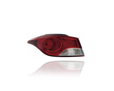 Tail Light - Compatible/Replacement for '11-13 Hyundai Elantra Sedan, 13-13 Coupe (Korea Built) - Outer On Body, Halogen - Right Hand - Passenger - 924023X050 - CAPA Tail Light - Compatible/Replacement for '11-13 Hyundai Elantra Sedan, 13-13 Coupe (Korea Built) - Outer On Body, Halogen - Right Hand - Passenger - 924023X050 - CAPA