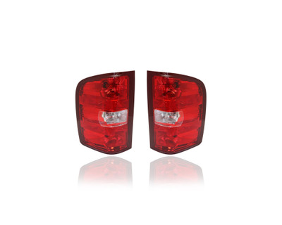 Tail Light - Compatible/Replacement for '10-11 Chevrolet Silverado/GMC Sierra With Dual Rear Wheels & 921 Reverse Bulb-Only - Pair, Left Driver + Right Passenger Set - 20840272, 20840271 - CAPA Tail Light - Compatible/Replacement for '10-11 Chevrolet Silverado/GMC Sierra With Dual Rear Wheels & 921 Reverse Bulb-Only - Pair, Left Driver + Right Passenger Set - 20840272, 20840271 - CAPA