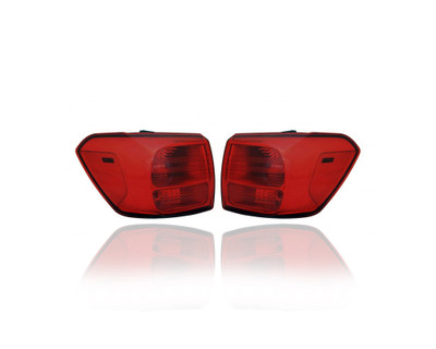 Tail Light - Compatible/Replacement for '16-18 Kia Sedona L/LX/EX-Only - Outer On Body, Halogen - Pair, Left Driver + Right Passenger Set - 92402A9420, 92401A9420