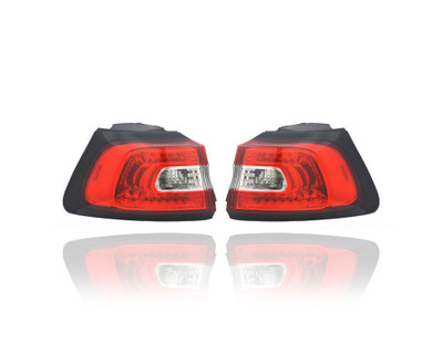 Tail Light - Compatible/Replacement for '14-18 Jeep Cherokee - Outer On Body - Pair, Left Driver + Right Passenger Set - 68102906AF, 68102907AF Tail Light - Compatible/Replacement for '14-18 Jeep Cherokee - Outer On Body - Pair, Left Driver + Right Passenger Set - 68102906AF, 68102907AF