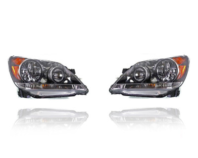 Headlight Assembly For 08-10 Honda Odyssey - Pair, Left Driver + Right Passenger Set - 33100SHJA51, 33150SHJA51