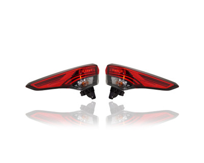 Tail Light - Compatible/Replacement for '20-22 Toyota Highlander/Hybrid - LED, Outer On Body Quarter Panel - Pair, Left Driver + Right Passenger Set - 815500E230, 815600E230 - CAPA