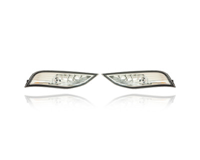 Turn Signal Light - Compatible/Replacement for '14-19 Lexus GX460 - Pair, Left Driver + Right Passenger Set - 8151160591, 8152160461 - CAPA