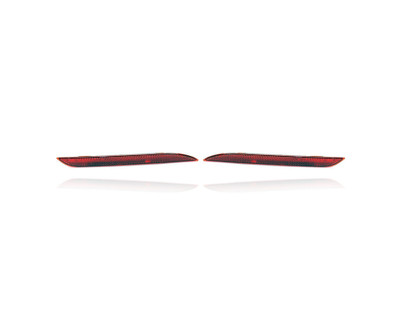 Bumper Reflector - Compatible/Replacement for '15-17 Ford Mustang Coupe/Convertible, 16-20 Shelby GT350 - Rear - Pair, Left Driver + Right Passenger Set - CAPA - FR3Z15A448A, FR3Z15A449A Bumper Reflector - Compatible/Replacement for '15-17 Ford Mustang Coupe/Convertible, 16-20 Shelby GT350 - Rear - Pair, Left Driver + Right Passenger Set - CAPA - FR3Z15A448A, FR3Z15A449A