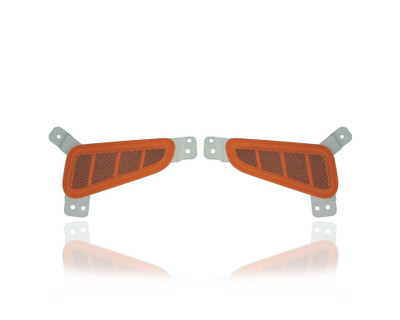 Bumper Reflector - Compatible/Replacement for '18-21 Hyundai Kona - Front - Pair, Left Driver + Right Passenger Set - CAPA - 92408J9200, 92407J9200 Bumper Reflector - Compatible/Replacement for '18-21 Hyundai Kona - Front - Pair, Left Driver + Right Passenger Set - CAPA - 92408J9200, 92407J9200