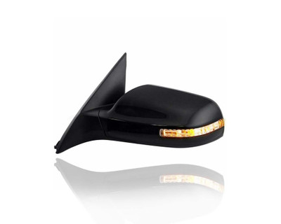 Door Mirror - Compatible/Replacement for '07-12 Nissan Altima/Hybrid Sedan SE/SL/SR 2.5/3.5L - Powered, Heated With Signal, Black - Left Hand - Driver - 96302JA04C