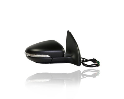 Door Mirror - Compatible/Replacement for '10-14 VW Volkswagen Golf Hatchback, 10-14 GTI - Heated With Folding/Memory/Puddle, Unpainted - Right Hand - Passenger - 5K0857508AF9B9