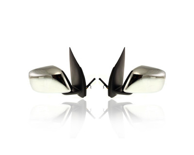 Door Mirror - Compatible/Replacement for '05-10 Nissan Frontier LE - Powered, Non-Heated, Chrome - Pair, Left Driver + Right Passenger Set - 96301EA015, 963029BC8C Door Mirror - Compatible/Replacement for '05-10 Nissan Frontier LE - Powered, Non-Heated, Chrome - Pair, Left Driver + Right Passenger Set - 96301EA015, 963029BC8C