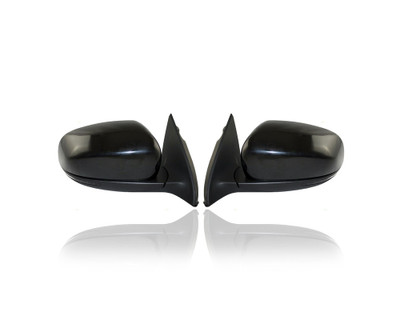 Door Mirror - Compatible/Replacement for '14-18 Jeep Cherokee - Heated With Signal & Puddle Lamp, Without Memory & Blind Spot, Unpainted - Pair Set - 1VF38TZZAD, 1VF39TZZAD