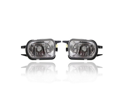 Fog Light Assembly - Compatible/Replacement for '03-12 Mercedes-Benz CL/SL500, 03-05 CLK 320/500, 07-07 SL 550/600 - Pair, Left Driver + Right Passenger Set - 2038201256, 2038201156