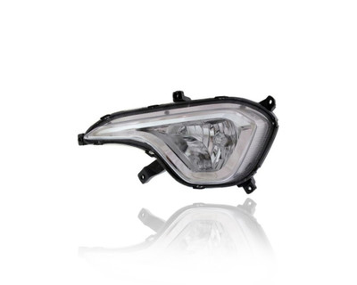 Fog Light Assembly - Compatible/Replacement for '13-16 Hyundai Santa Fe - Halogen - Left Hand - Driver - CAPA - 92201B8030