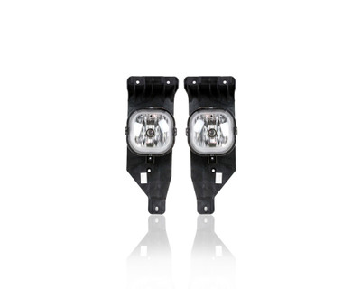 Fog Light Assembly - Compatible/Replacement for '05-07 Ford F-250/350 Super-Duty, 05-05 Excursion - Pair, Left Driver + Right Passenger Set - 6C3Z15200AA, 6C3Z15200BA