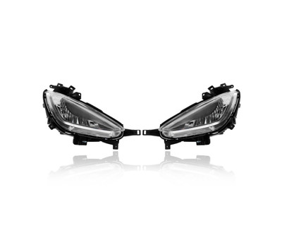 Fog Light Assembly - Compatible/Replacement for '13-14 Hyundai Elantra Coupe - Halogen - Pair, Left Driver + Right Passenger Set - 922023X520, 922013X520