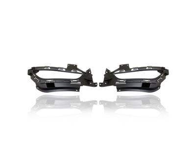 Fog Light Cover - Compatible/Replacement for '15-17 Chrysler 200 Sedan With LED, Horizontal - Pair, Left Driver + Right Passenger Set - 68228878AC, 68228878AC
