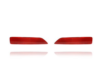Bumper Reflector For 33505SWAA01, 33555SWAA01 07-09 Honda CR-V, 10-15 Acura RDX, 13-15 Crosstour - Rear Bumper (Pair, Left Driver + Right Passenger Set) NSF