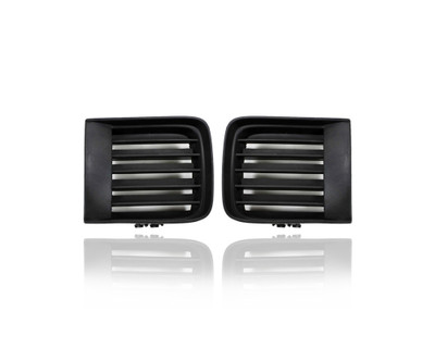 Fog Light Cover - Compatible/Replacement for '98-04 Nissan Pathfinder - Front Finisher Insert - Pair, Left Driver + Right Passenger Set - 622562W100, 622572W100