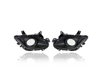 Fog Light Cover - Compatible/Replacement for '14-17 Mazda Mazda6 - Pair, Left Driver + Right Passenger Set - GHR450C11A, GHR450C21A Fog Light Cover - Compatible/Replacement for '14-17 Mazda Mazda6 - Pair, Left Driver + Right Passenger Set - GHR450C11A, GHR450C21A