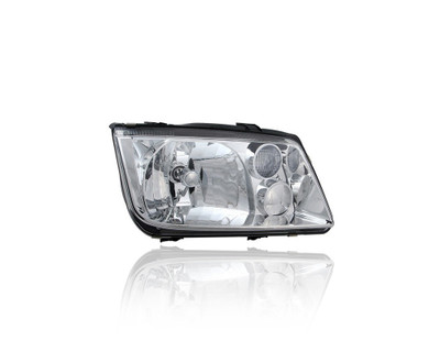 Headlight - Compatible/Replacement for '99-02 VW Volkswagen Jetta Sedan/Wagon GL/GLS/GLI - Clear Lens Without Integrated Fog Lamp - Right Hand - Passenger - 1J5941018AJ