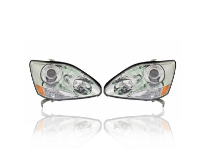 Headlight - Compatible/Replacement for '04-06 Lexus LS430 - Pair, Left Driver + Right Passenger Set - 8113050251, 8117050251 Headlight - Compatible/Replacement for '04-06 Lexus LS430 - Pair, Left Driver + Right Passenger Set - 8113050251, 8117050251
