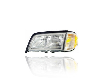 Headlight Assembly - Compatible/Replacement for '97-00 Mercedes-Benz C-Class - Halogen With Corner Lamp - Left Hand - Driver - 2028202761 Headlight Assembly - Compatible/Replacement for '97-00 Mercedes-Benz C-Class - Halogen With Corner Lamp - Left Hand - Driver - 2028202761
