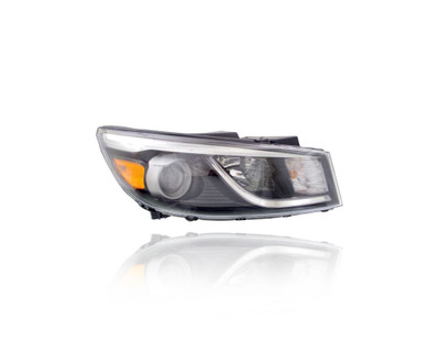 Headlight Assembly - Compatible/Replacement for '15-18 Kia Sedona L/LX - Halogen Without LED Daytime Running Lamp - Right Hand - Passenger - CAPA - 92102A9110