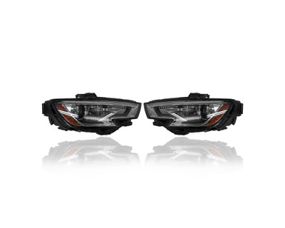 Headlight Assembly - Compatible/Replacement for '17-20 Audi A3 Cabriolet/Sedan/S3 Sedan - Xenon - Pair, Left Driver + Right Passenger Set - 8V0941044G, 8V0941043G Headlight Assembly - Compatible/Replacement for '17-20 Audi A3 Cabriolet/Sedan/S3 Sedan - Xenon - Pair, Left Driver + Right Passenger Set - 8V0941044G, 8V0941043G