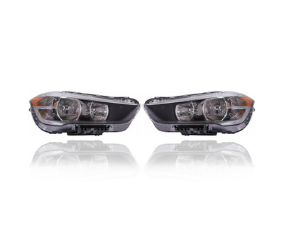 Headlight Assembly - Compatible/Replacement for '16-21 BMW X1 - Halogen - Pair, Left Driver + Right Passenger Set - 63117346538, 63117346537 Headlight Assembly - Compatible/Replacement for '16-21 BMW X1 - Halogen - Pair, Left Driver + Right Passenger Set - 63117346538, 63117346537