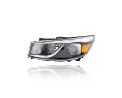 Headlight Assembly - Compatible/Replacement for '15-18 Kia Sedona L/LX - Halogen Without LED Daytime Running Lamp - Left Hand - Driver - CAPA - 92101A9110