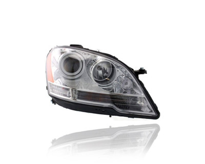 Headlight Assembly - Compatible/Replacement for '08-11 Mercedes-Benz M-Class - Halogen - Right Hand - Passenger - 1648202459