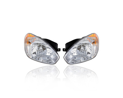 Headlight Assembly - Compatible/Replacement for '07-11 Hyundai Accent Sedan/Hatchback - Halogen - Pair, Left Driver + Right Passenger Set - CAPA - 921021E011, 921011E011 Headlight Assembly - Compatible/Replacement for '07-11 Hyundai Accent Sedan/Hatchback - Halogen - Pair, Left Driver + Right Passenger Set - CAPA - 921021E011, 921011E011