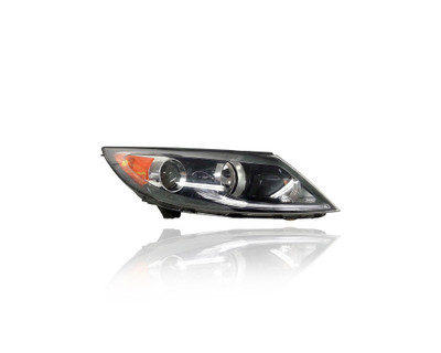 Headlight Assembly - Compatible/Replacement for '13-16 Kia Sportage LX/EX/SX - Halogen With LED Daytime Running Lamp - Right Hand - Passenger - 921023W710